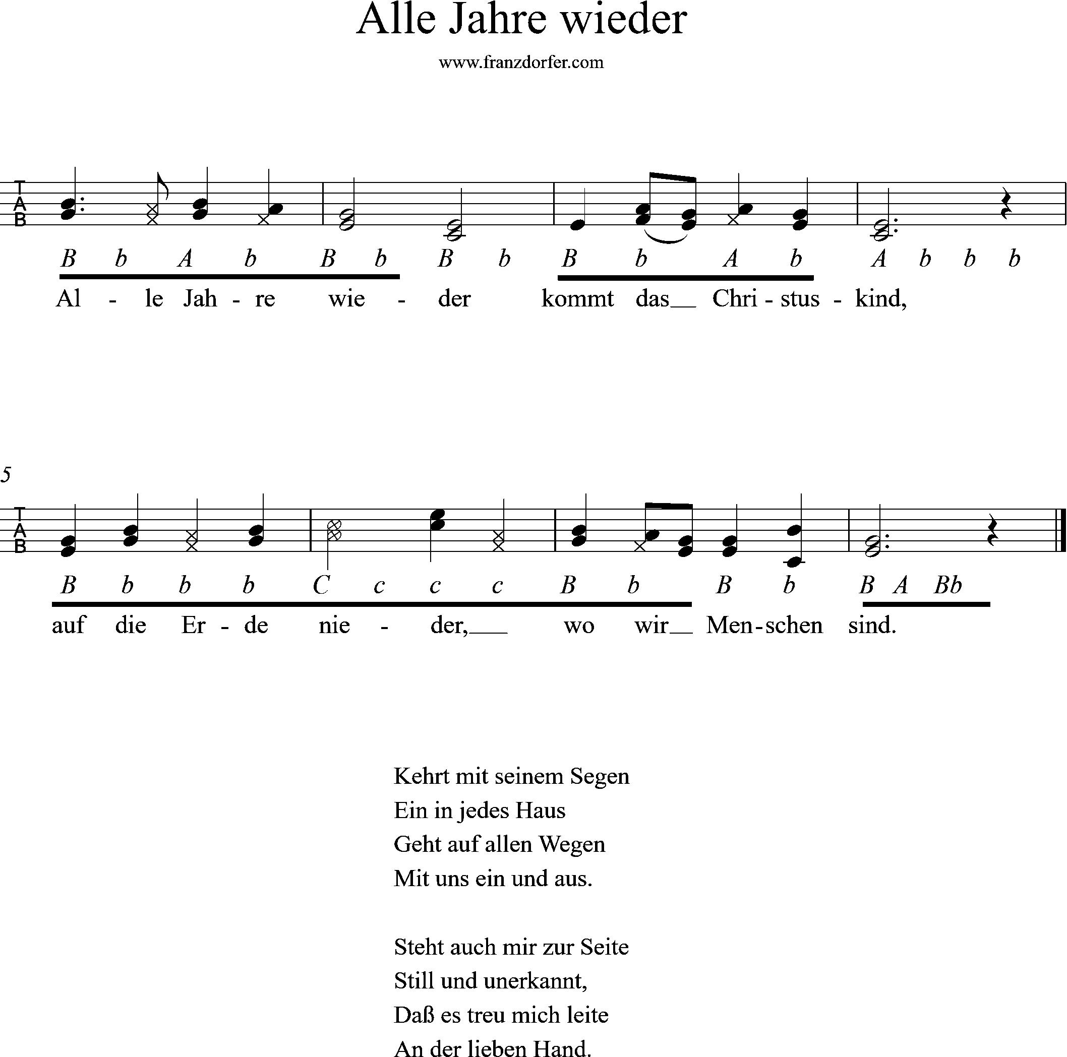 weihanchtslieder, - Alle jahre wieder -auf der steirischen